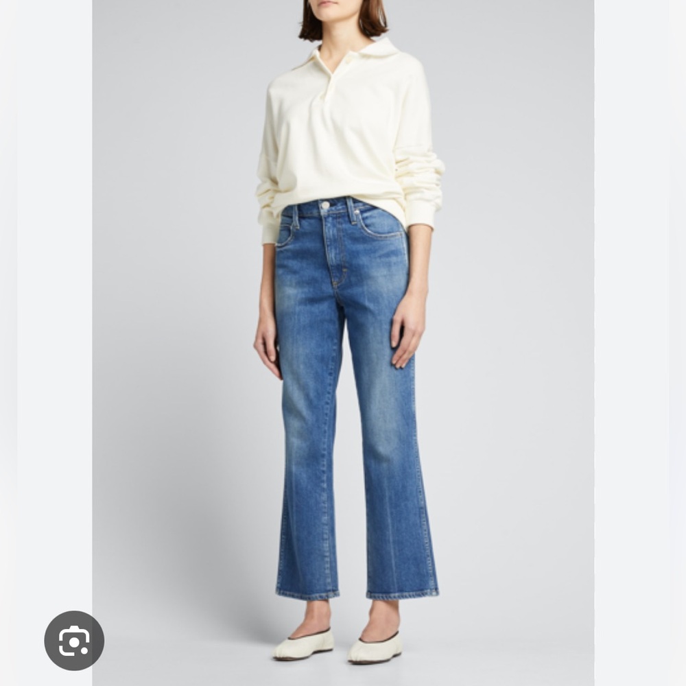 AMO Denim Bella Flare Jeans, size 26. Professionally hemmed to a 26” inseam.
